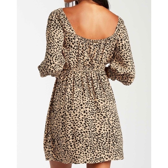 NEW BILLABONG Animal Print Riviera Mini Dress - Picture 2 of 2